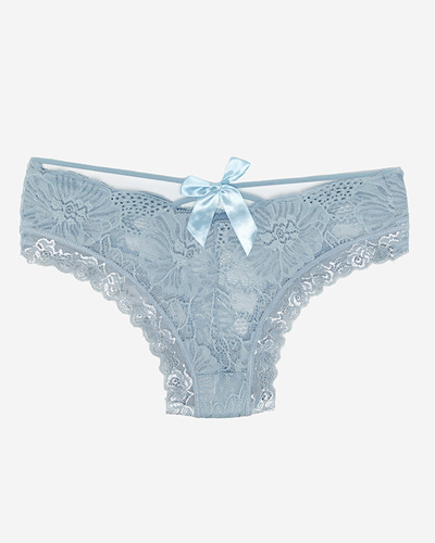 Hellgrauer Damen-BH-Slip - Unterwäsche