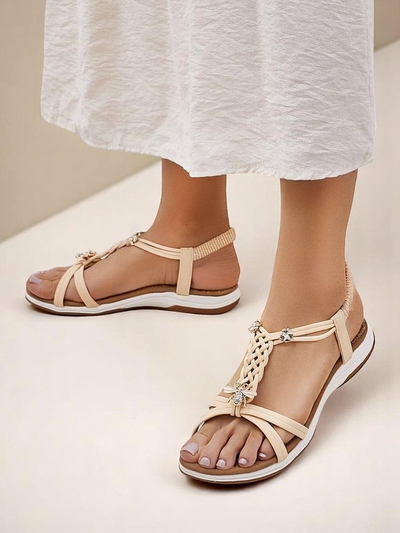 Royalfashion Damen verzierte Sandalen Fiacco