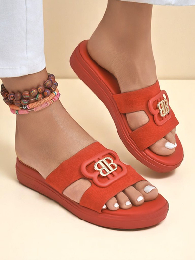Royalfashion Damen Pantoletten mit flacher Sohle ChicStep