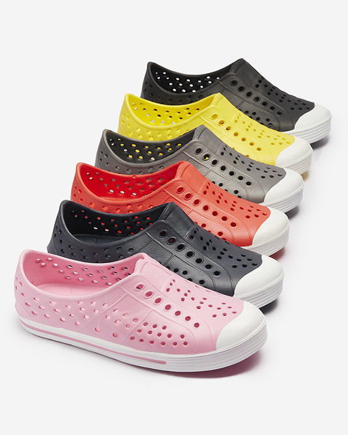 Чорні ажурні дитячі гумові кеди Jiteri - Взуття