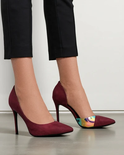 Royalfashion Damenpumps mit einer Schleife und holografischem Einsatz Dremtru