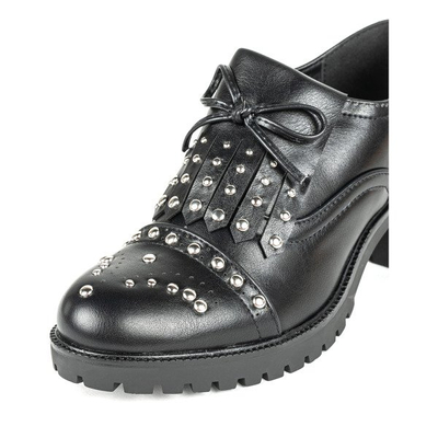 Schwarze niedrige Schuhe auf einem dicken Pfosten Colorado - Footwear