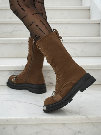 Royalfashion Damen Stiefeletten Werces zum Schnüren