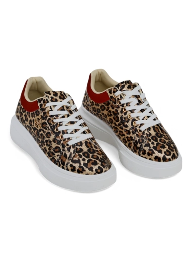 Royalfashion Damen perforierte Sportsneaker Leopess