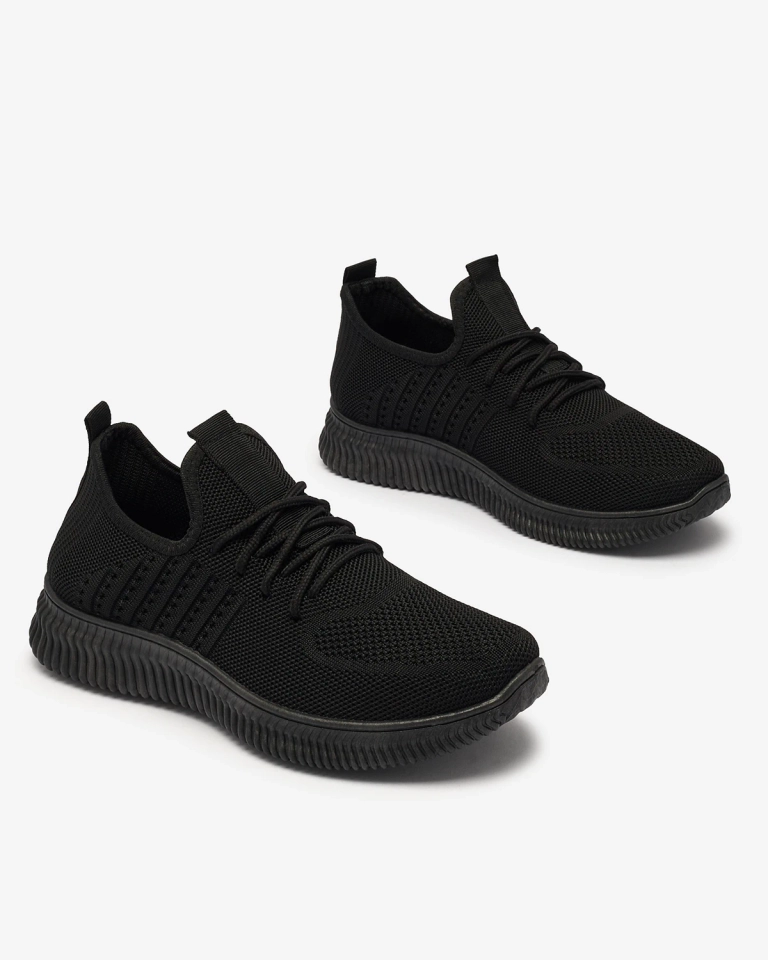 Royalfashion Schwarz Damen Sportschuhe aus Stoff Wekaras