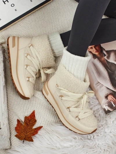 Damen Schneestiefel a'la mit Fell Verruna