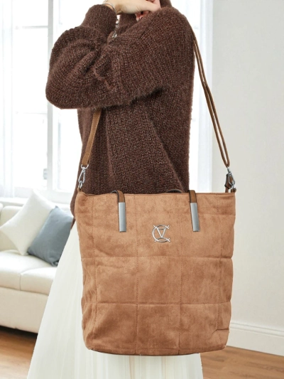 Damen Shopper Handtasche Caryenne aus Öko-Wildleder