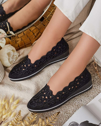 Royalfashion Damen Halbschuhe mit niedrigem Absatz Dellio