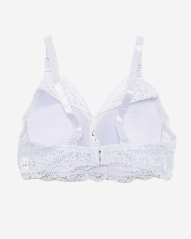 Weißer Damen-BH mit Spitze - Unterwäsche
