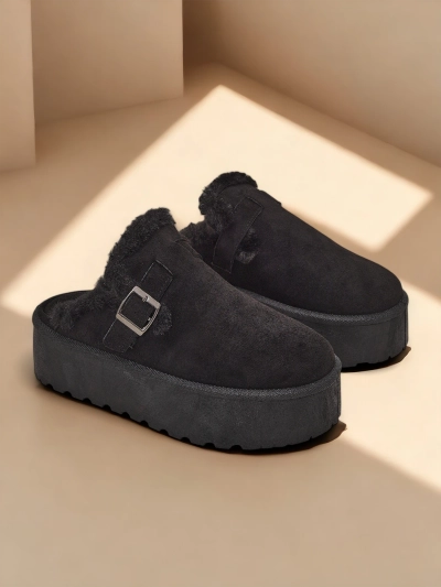 Royalfashion Kurze Knöchelstiefel ohne Absätze für Frauen Poctes