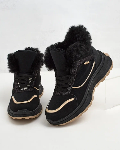 Royalfashion Warmed women's sneakers with fur Mofell