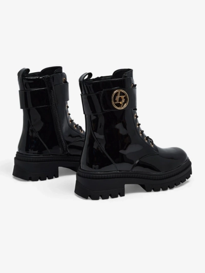 Lackierte Damenstiefeletten Eulin aus Öko-Leder