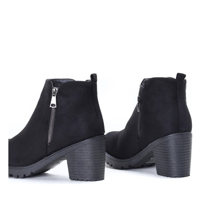 Czarne botki na słupku Nightcall - Obuwie