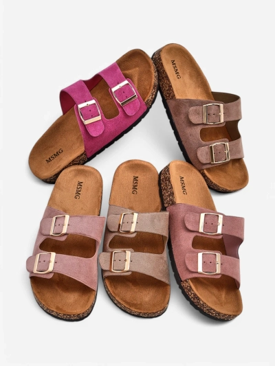 Royalfashion Damen-Sandalen mit Schnallen Foumy