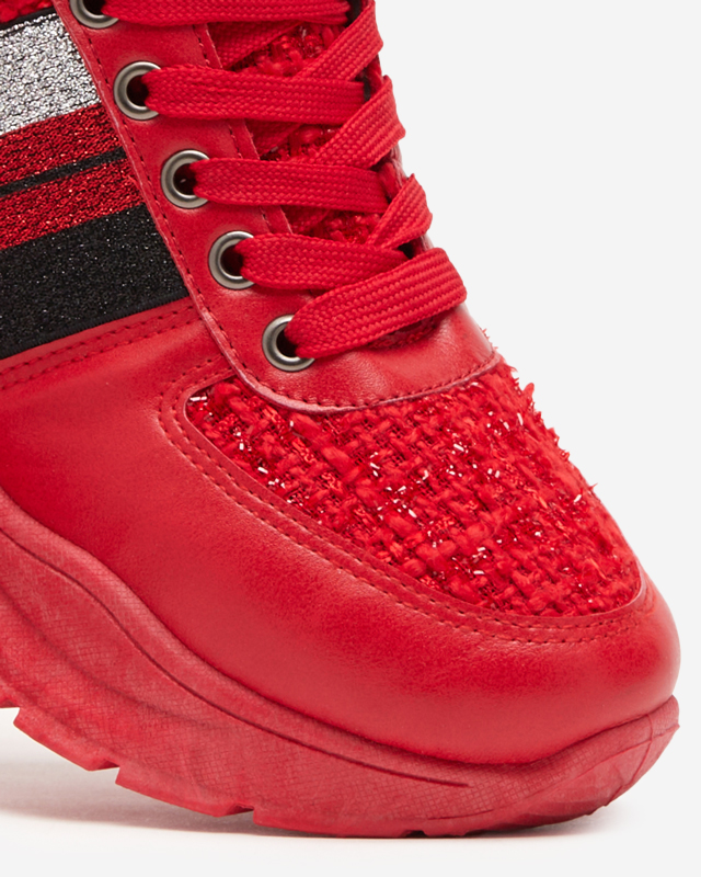 Hasmali rote Sportturnschuhe für Damen - Schuhe