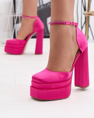 Damen Pumps mit hohem Schaft in fuchsia Farbe Sellca- Footwear