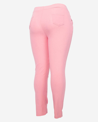 Rosa Damen-Treggings PLUS SIZE- Bekleidung
