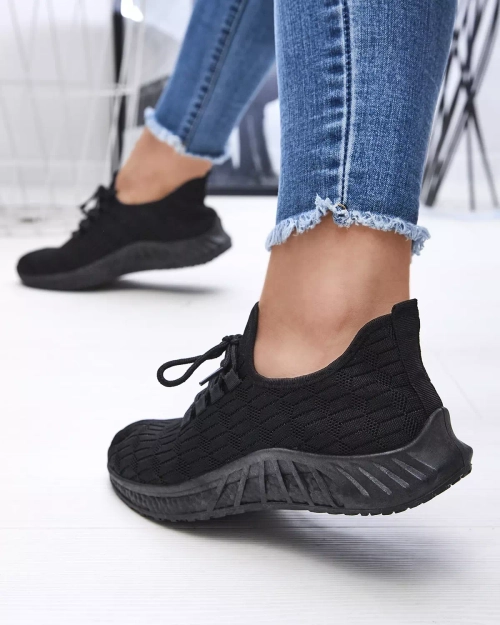 Чорні жіночі тканинні спортивні кросівки Orycys- Footwear