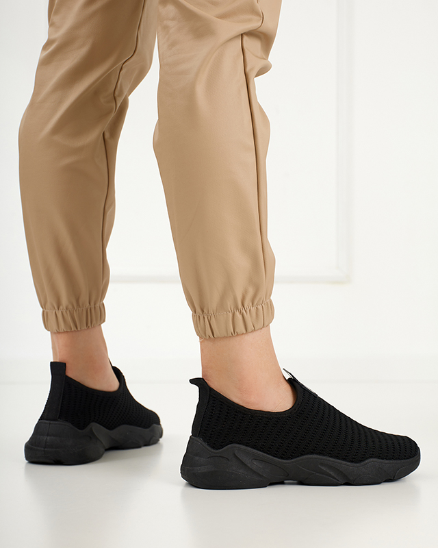 Schwarzer Damen-Sportschuh zum Hineinschlüpfen Rulinso - Footwear