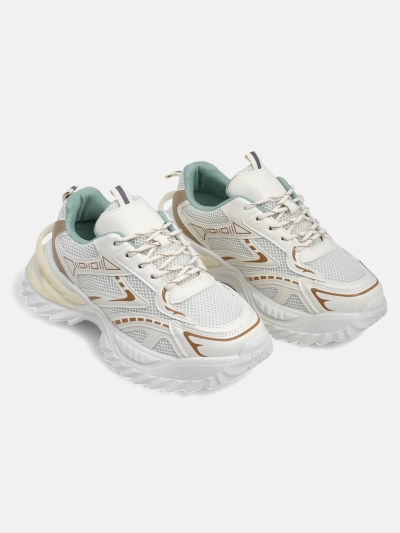 Royalfashion Damen Sportsneaker auf einer dickeren Sohle Nettes
