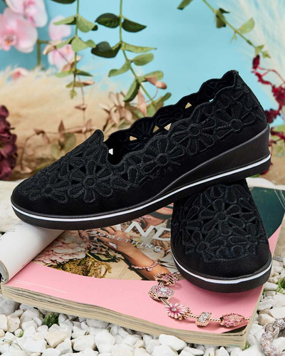 Royalfashion Damen Halbschuhe mit niedrigem Absatz Dellio