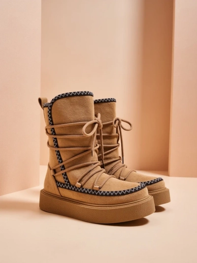 Royalfashion Damen Schnürschnee boots Siozi