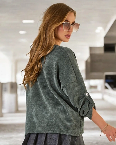 Royalfashion Women's Tie Sweater