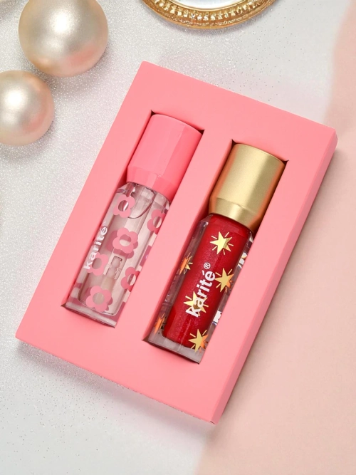 Блиск з блискітками та безбарвний блиск 2в1 Wine Room