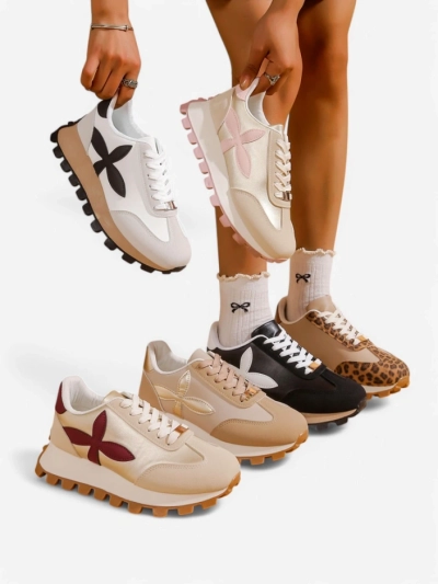 Royalfashion Damen Sport-Sneaker auf einer dickeren Sohle Aloqa