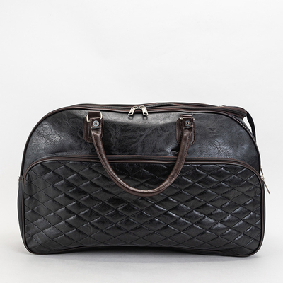 Schwarze Reisetasche mit Steppung - Accessoires