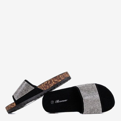 Schwarze Kinder-Flip-Flops mit Zirkonia Procopia - Footwear 1