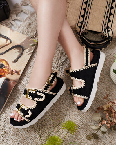 Royalfashion Damen Lunnay eko Wildledersandalen