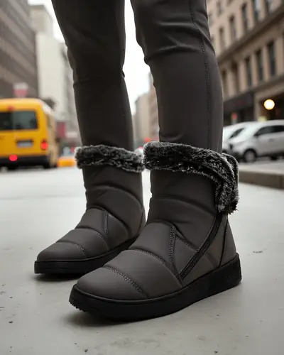 Royalfashion Damen Winterstiefel ähnlich wie Schneestiefel Baccinis