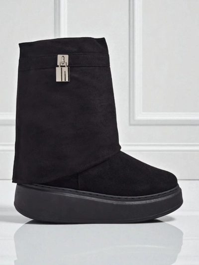 Kurze Damen-Schneestiefel mit abnehmbarem Schaft Elizze