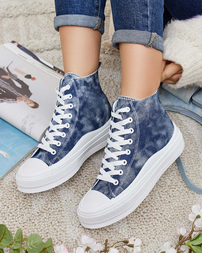 Royalfashion Damen Sneaker a'la denim Tricket