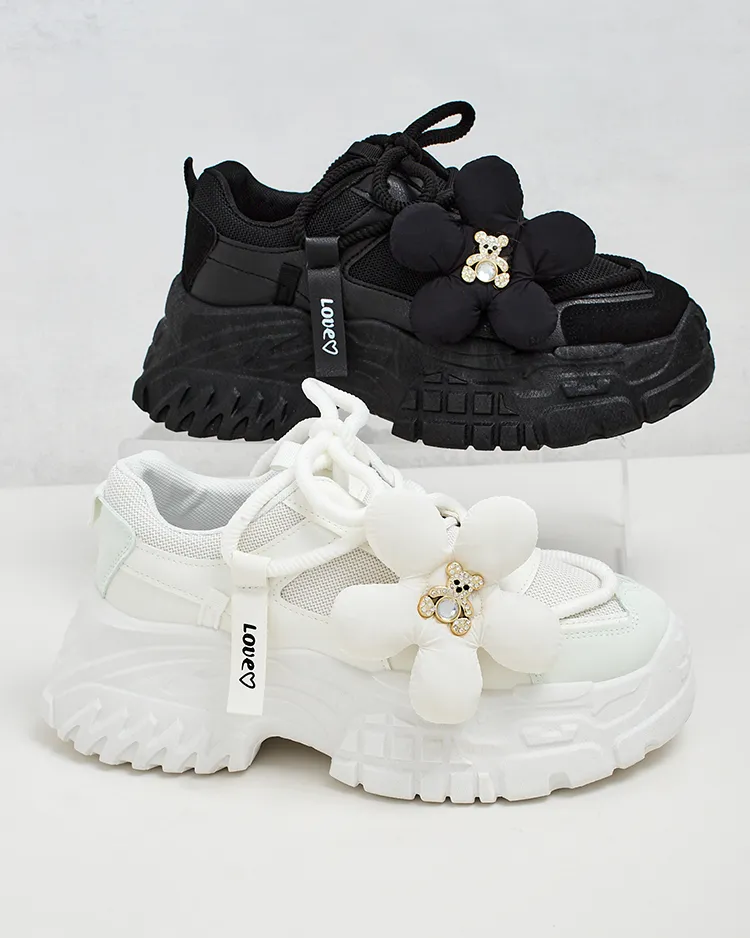 Royalfashion Damen Plateau Turnschuhe Bereya