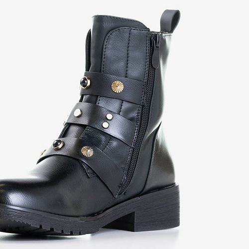 Жіночі чорні сумки із золотими пряжками Sytielia - Взуття