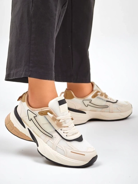 Royalfashion Damen Sport Sneakers mit dickerer Sohle Beysa