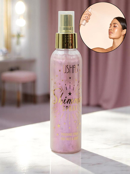 USHAS Summer Spray – Flüssiger Gesichts- und Körper-Highlighter Pink