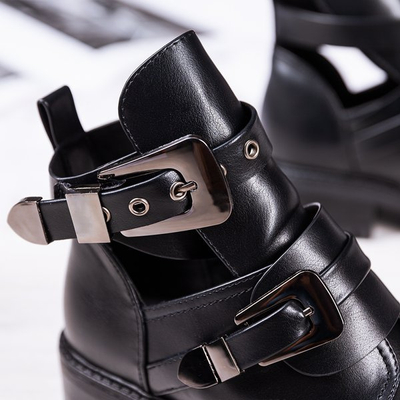 Schwarze flache Absätze Loca - Schuhe 1