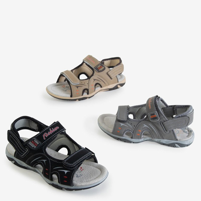 Beige Kindersandalen mit Klettverschluss - Schuhe