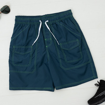 Herren Dunkelblaue Sportshorts Shorts - Kleidung