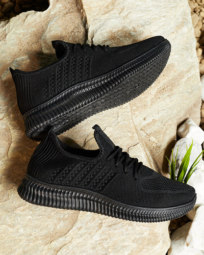 Royalfashion Schwarz Damen Sportschuhe aus Stoff Wekaras