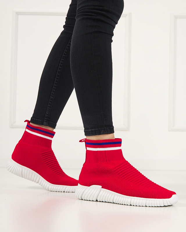 Roter Damen-Sneaker zum Hineinschlüpfen von Deloni - Schuhe