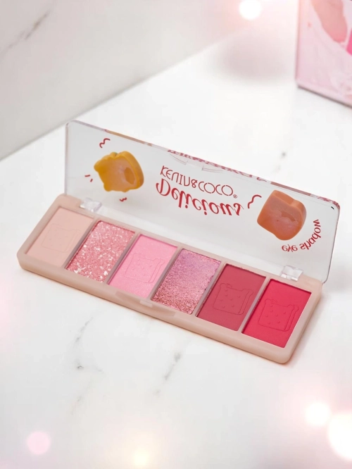 Kevin&Coco Палітра 6 тіней для повік з блиском Смачний