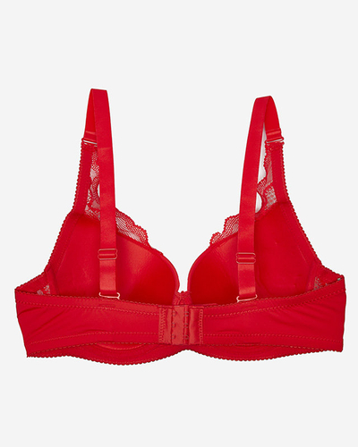 Roter Damen-BH mit Spitze- Lingerie
