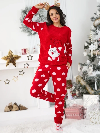 Royalfashion Damenpyjamas mit einem Kätzchen