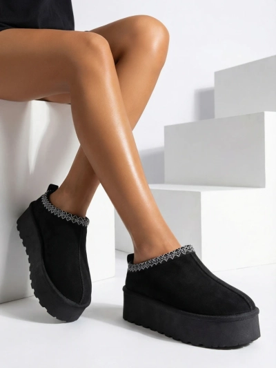 Royalfashion Kurzstiefel wie Damen-Schneestiefel Fesio