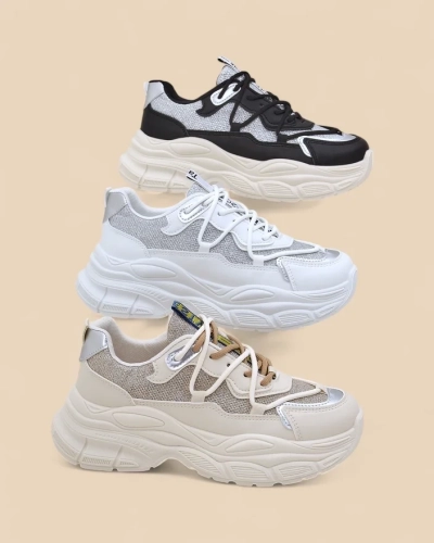 Royalfashion Damen Sneakers auf dicker Sohle Teresii