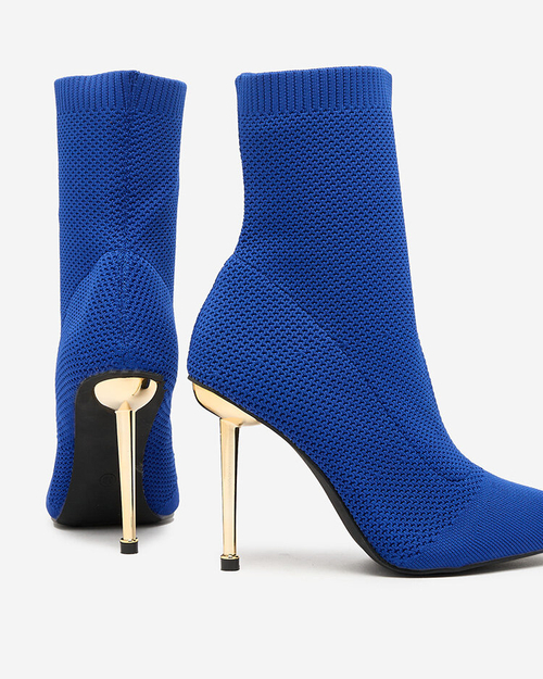 Royalfashion Blue жіночі чоботи з тканини Mofissi